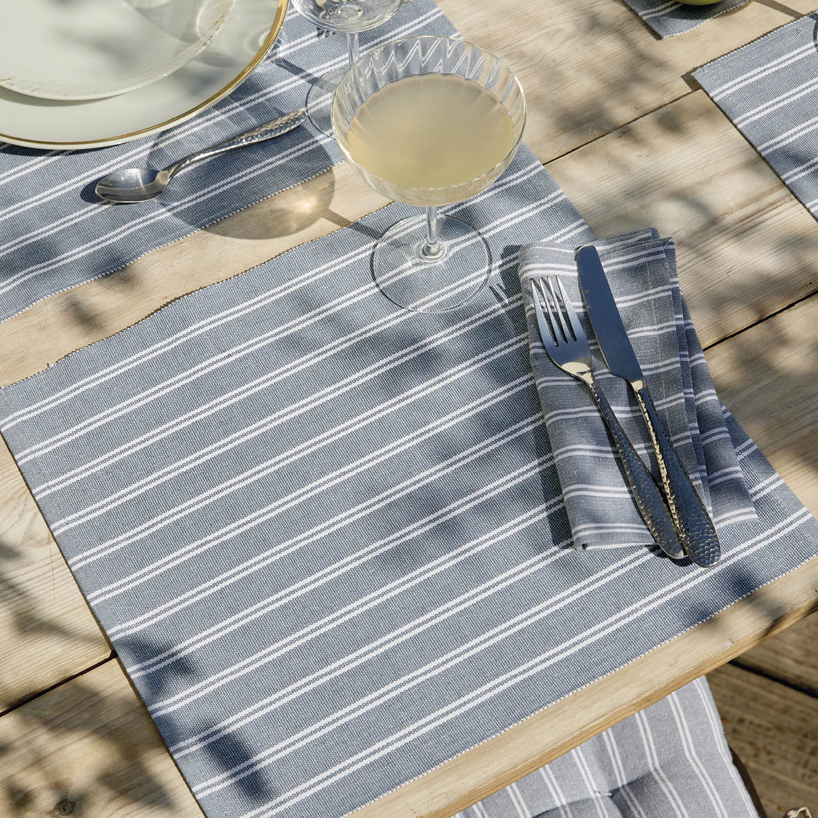 Set of 4 placemats Finn Blue - 40 x 35 cm
