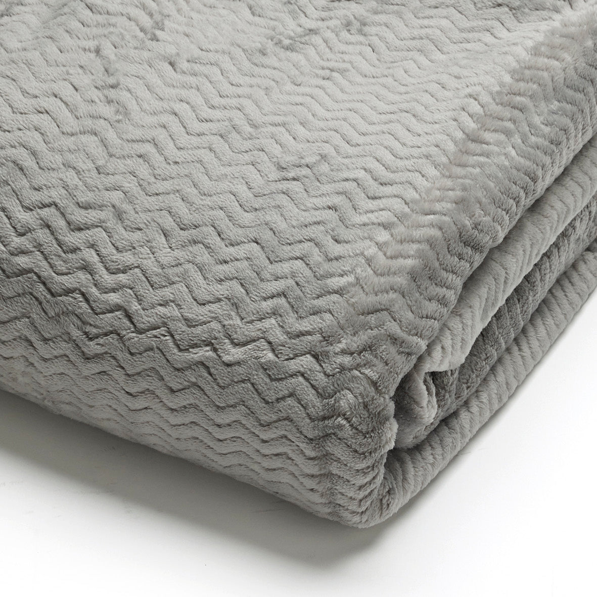 Fleece plaid - Benoît Grey - 130 x 180 cm