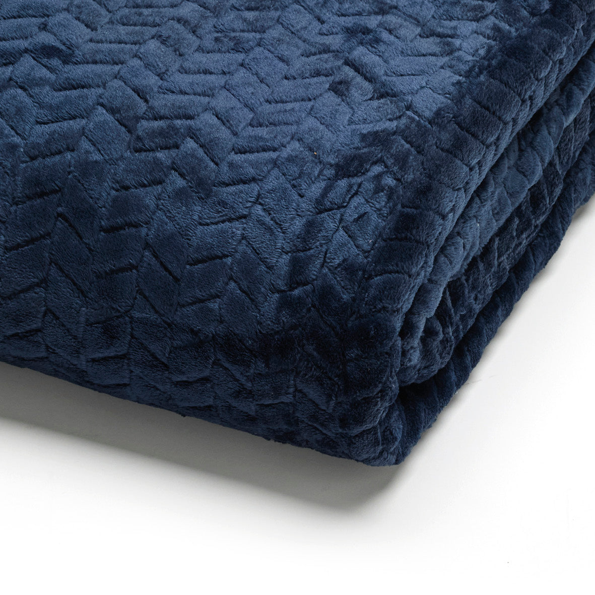 Fleece plaid - Benoît Blue - 125 x 170 cm