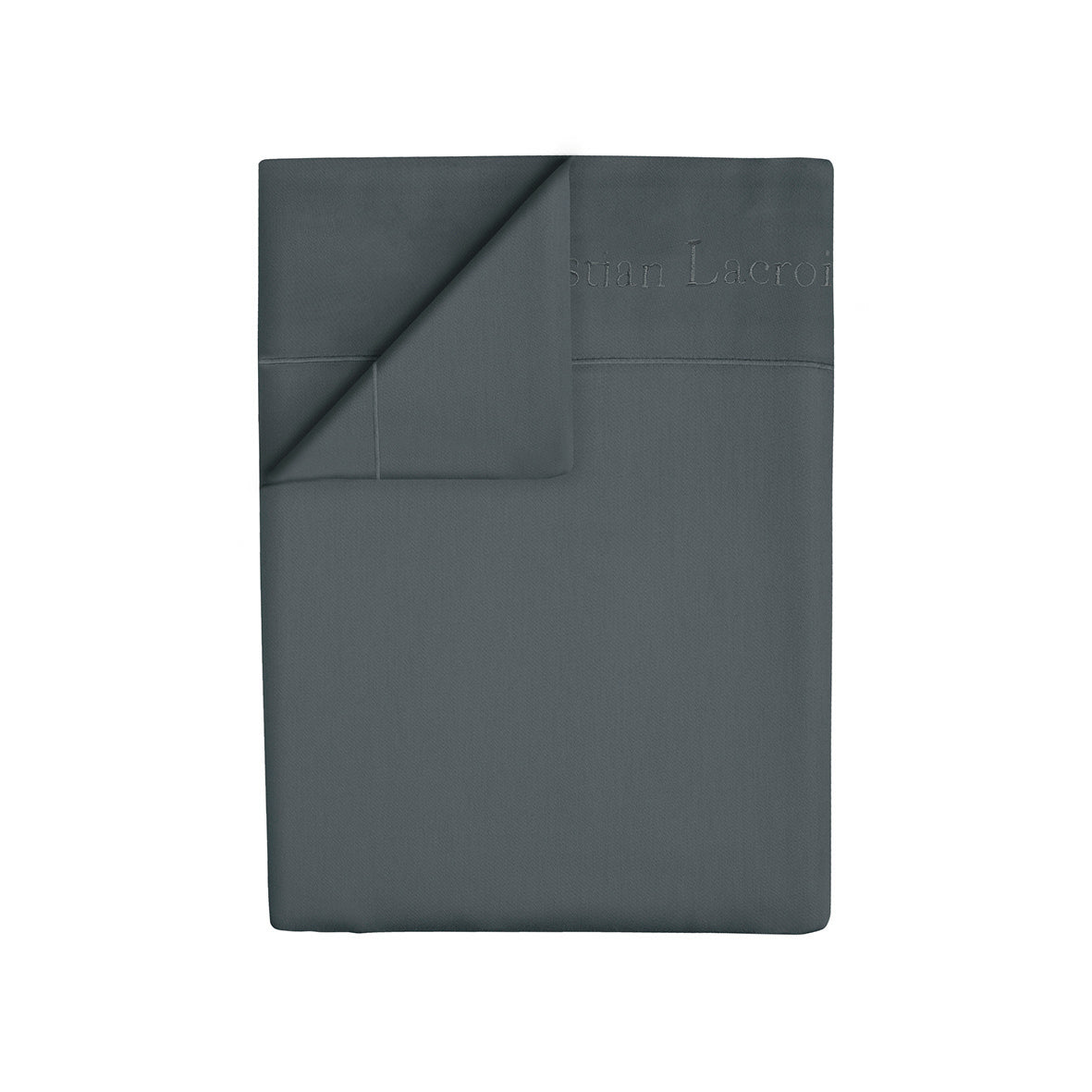 Flat sheet cotton satin Uni 1 baratta - Grey 02