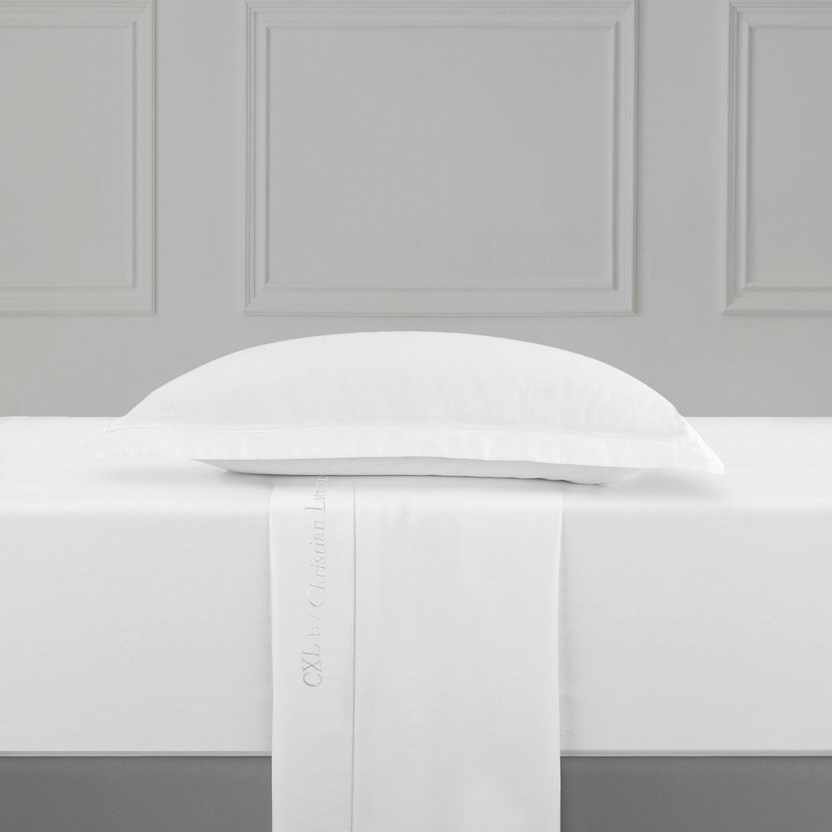 Flat sheet cotton satin Uni 1 baratta - White 01