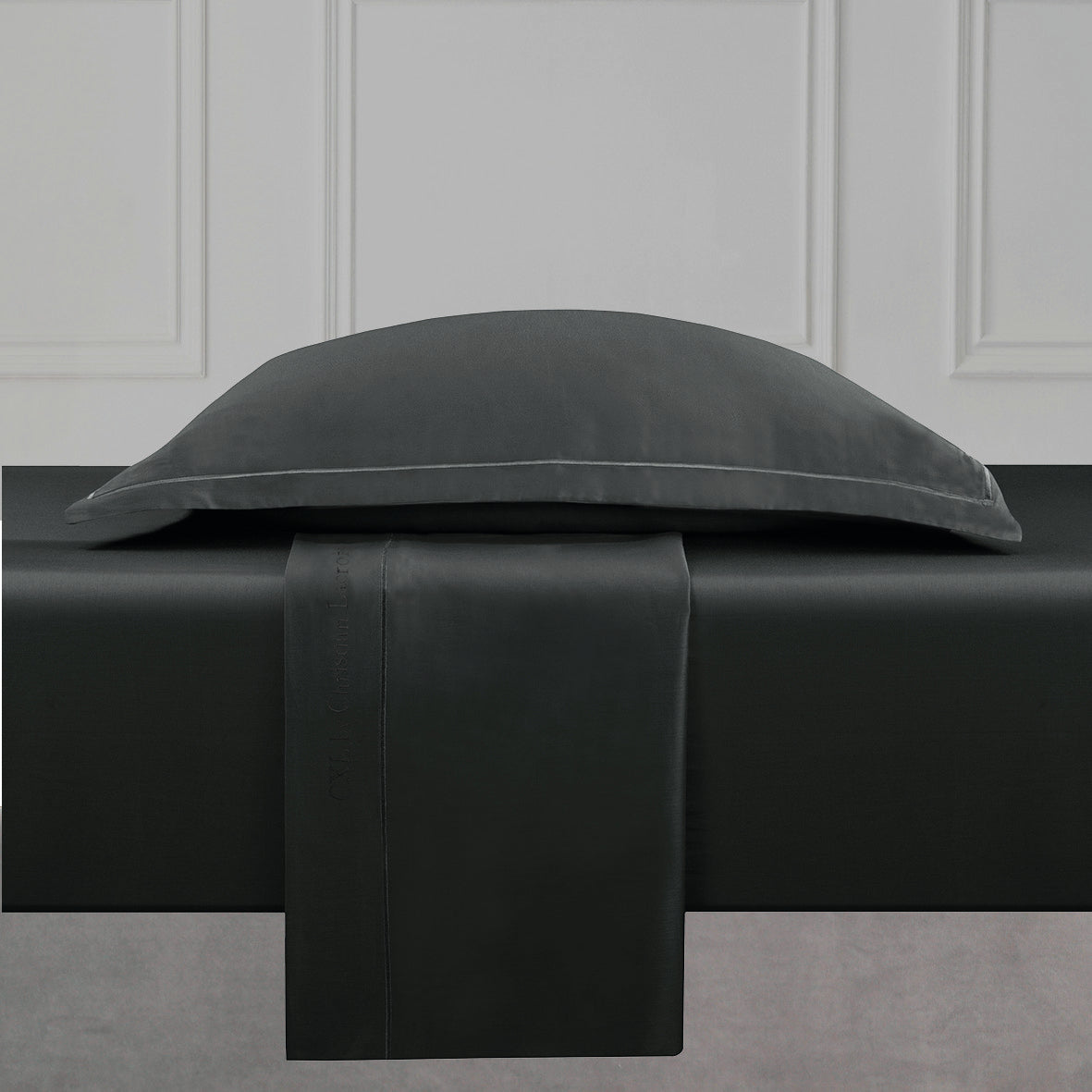 Sheet set cotton satin Uni 1 baratta - Grey 03