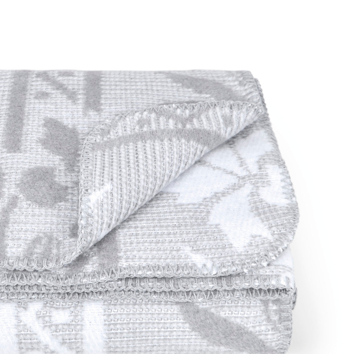 Woven plaid - Flowers grey