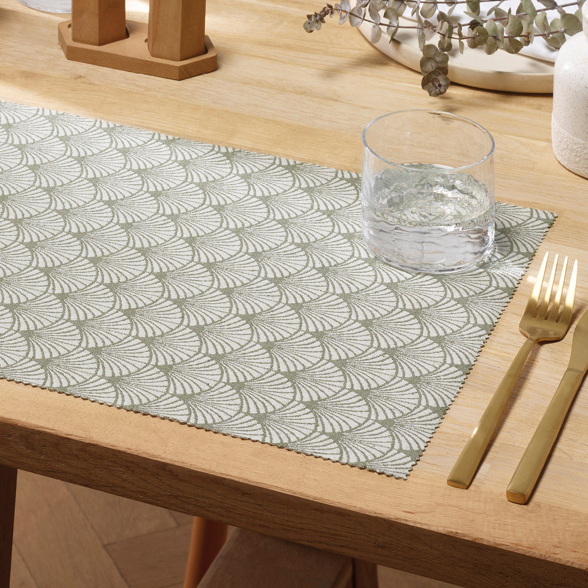 Set of 2 placemats - Lila Green