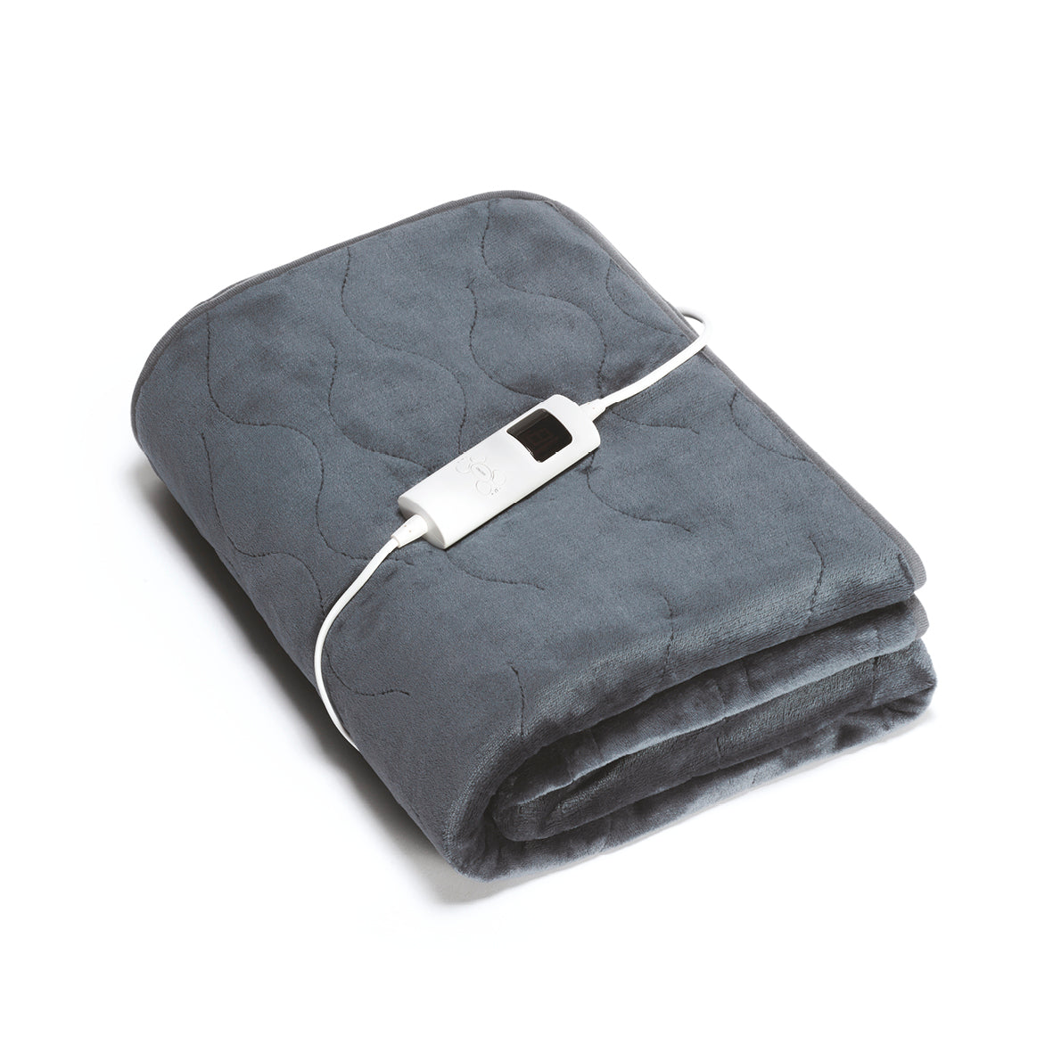 Plaid Chauffant Gris HOME DECO FACTORY - Chauffage Réglable, Lavable En Machine - Confort Et Sécurité Pour Canapé Ou Lit