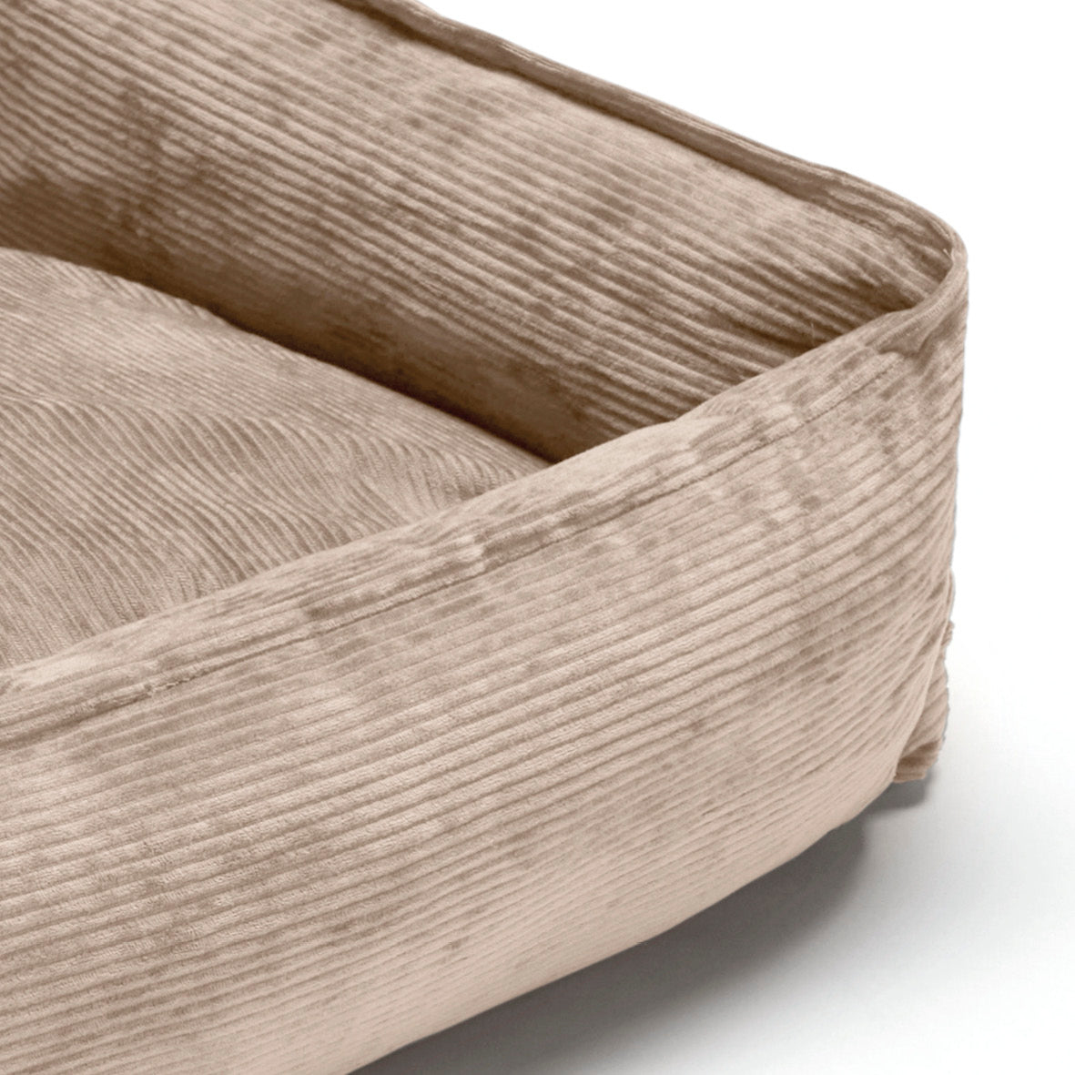 Panier pour chien velours côtelé - Taupe