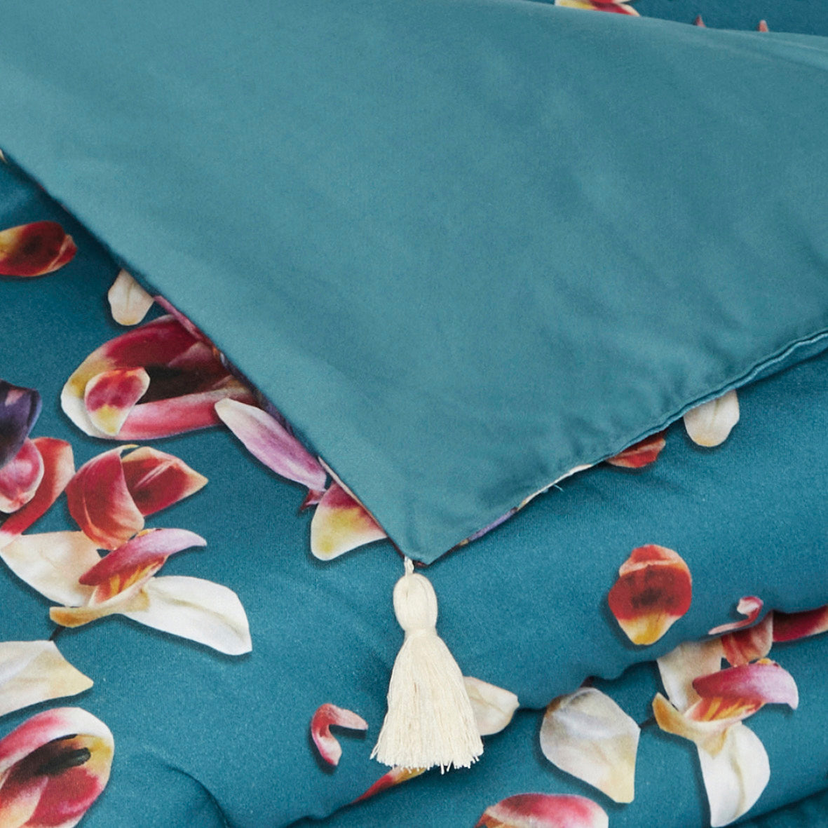 Quilt with tassels - Aurore Dark green