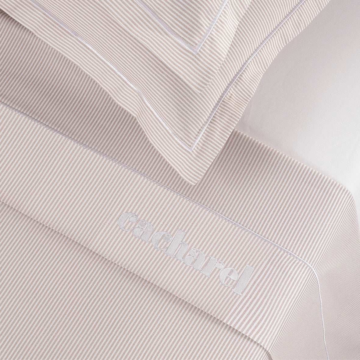 Ensemble de draps satin de coton - Saclay Taupe