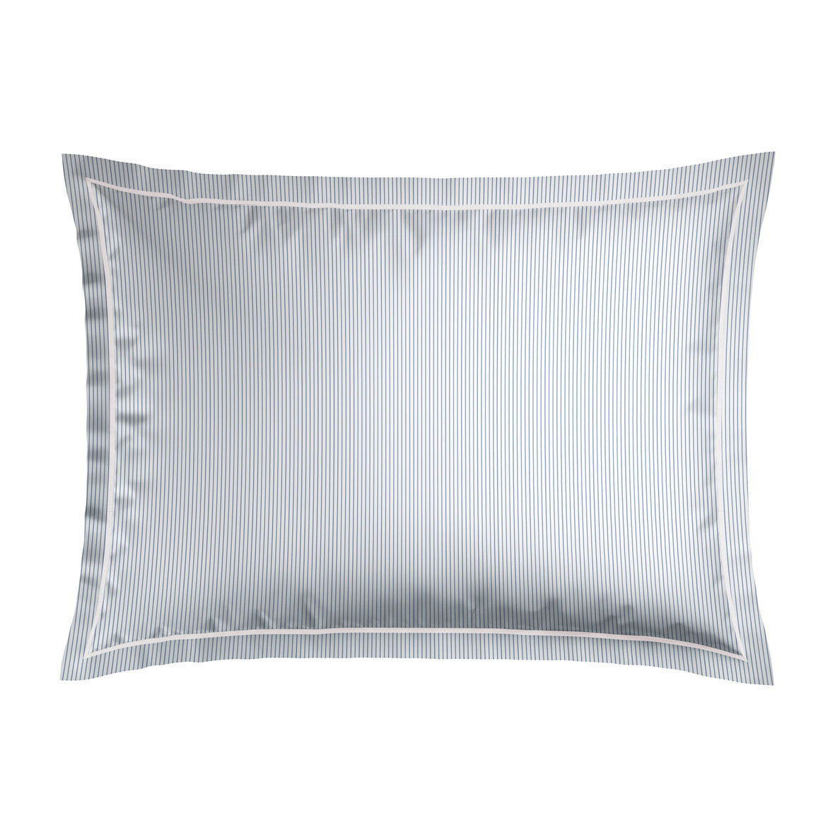 Pillowcase(s) cotton satin - Fleurs azurées White 2 x (50 x 70 cm)