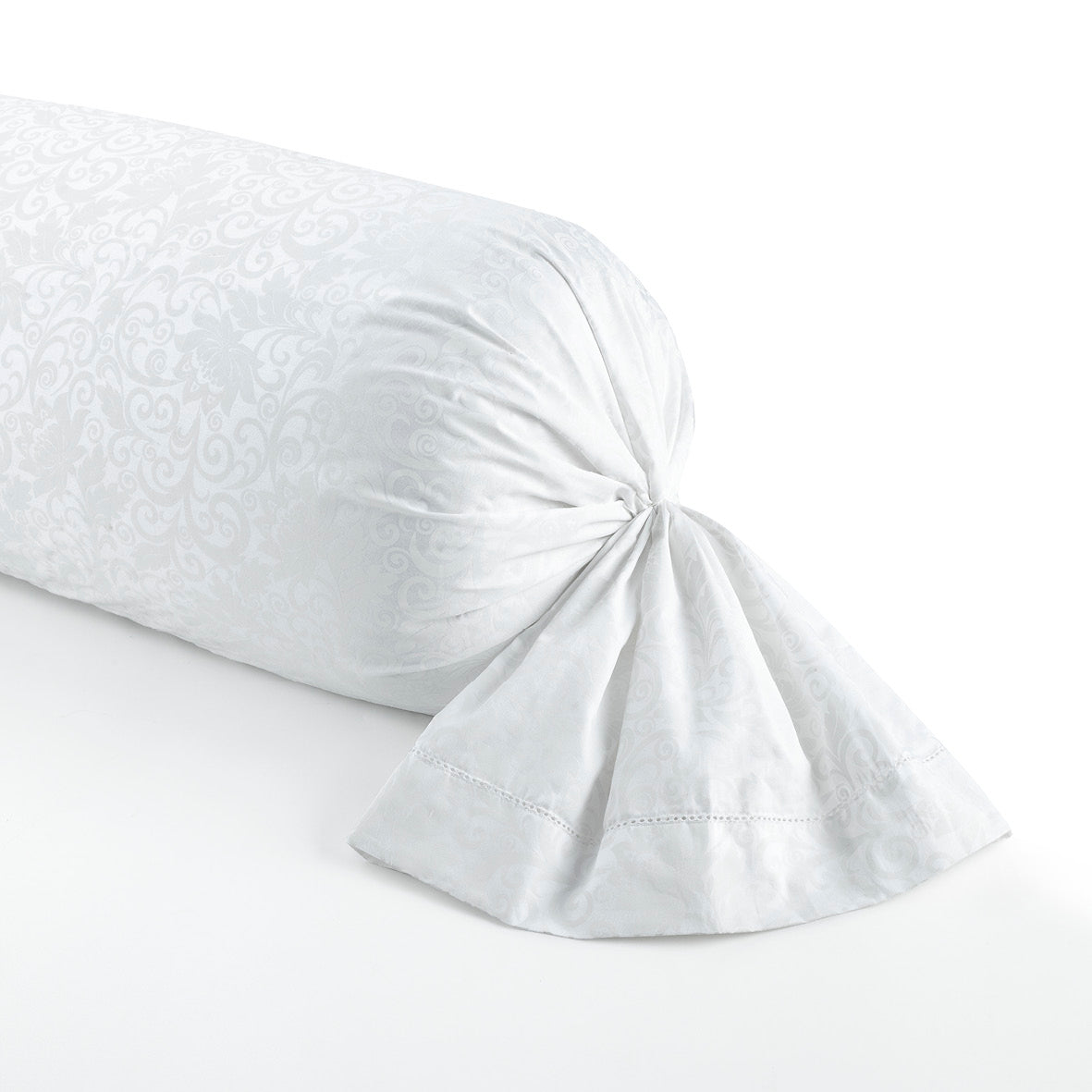 Pillowcase(s) cotton satin - Fleur royale White