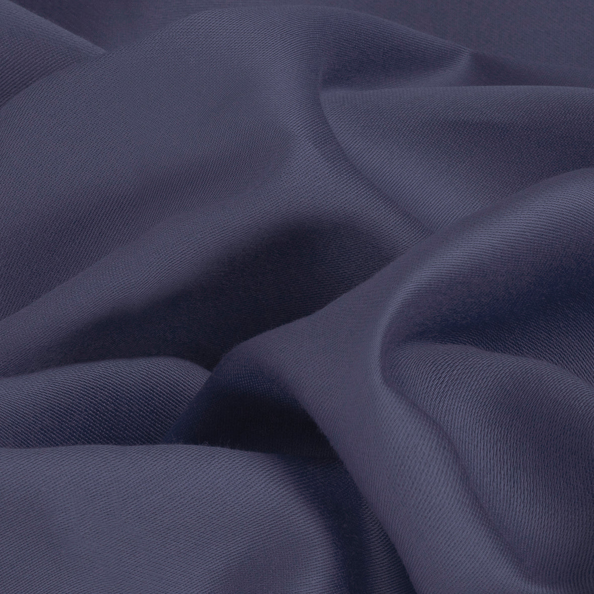 Drap plat satin de coton - Uni 1 baratta Bleu 06