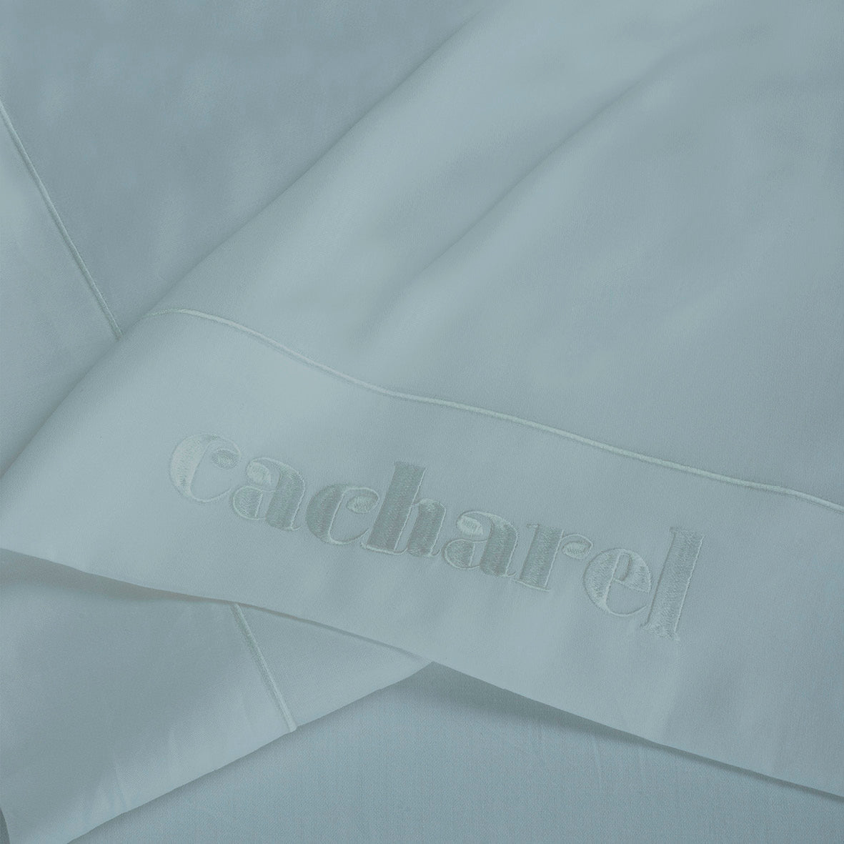 Drap plat satin de coton - Uni 1 baratta Bleu 09