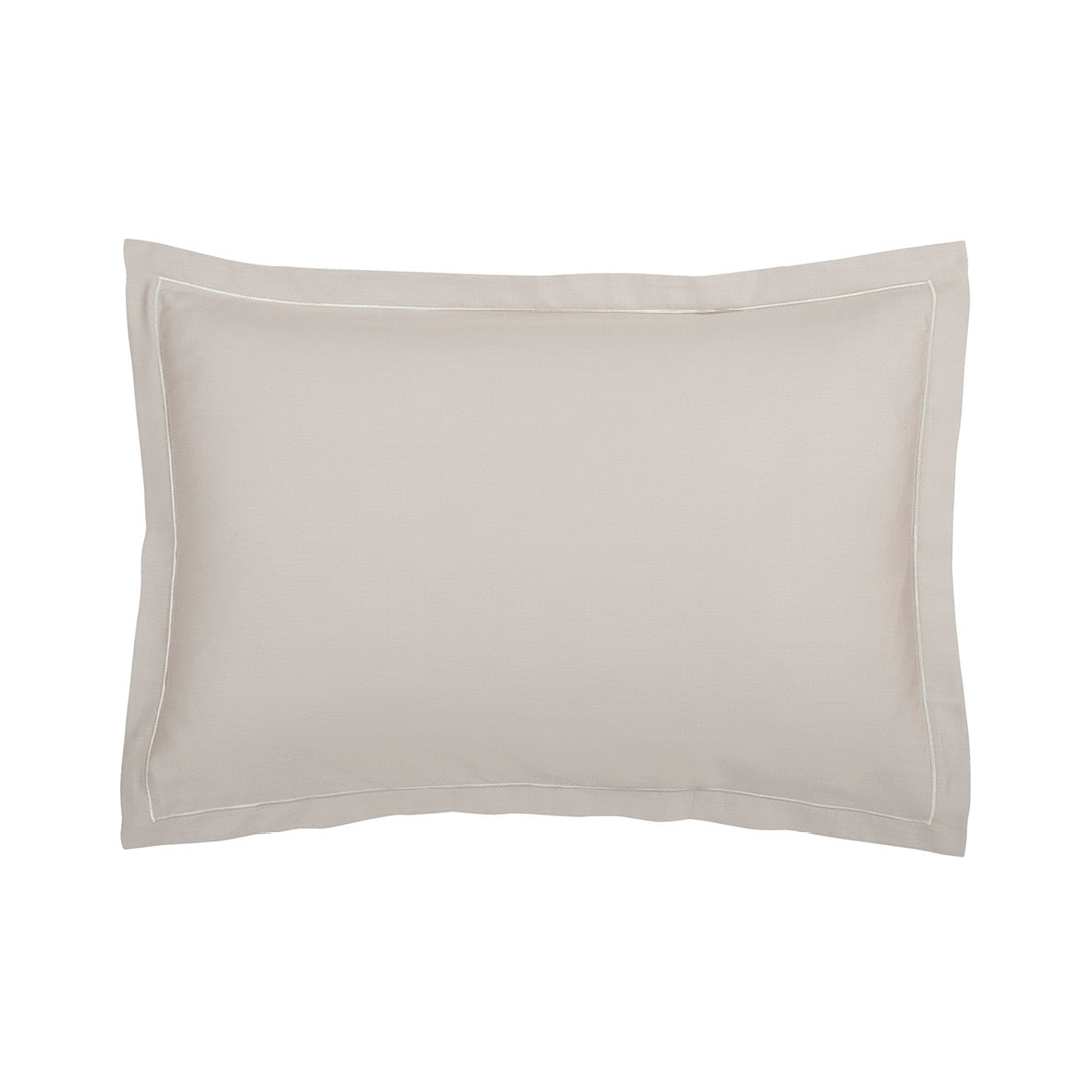 Taie d'oreiller satin de coton - Uni 1 baratta Taupe 04