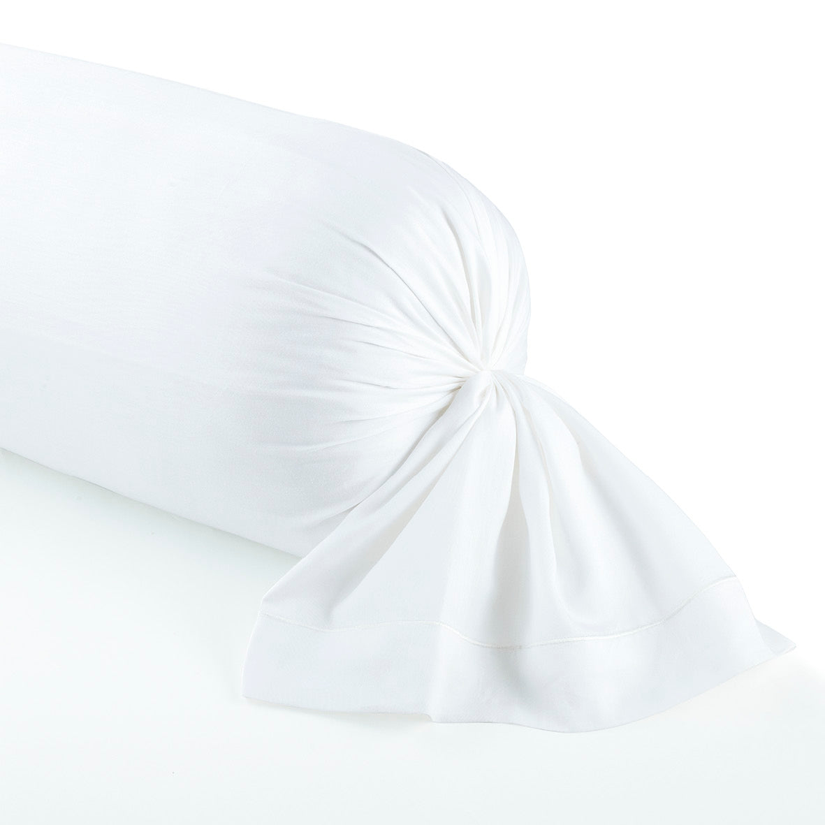 Taie d'oreiller satin de coton - Uni 1 baratta Blanc 01