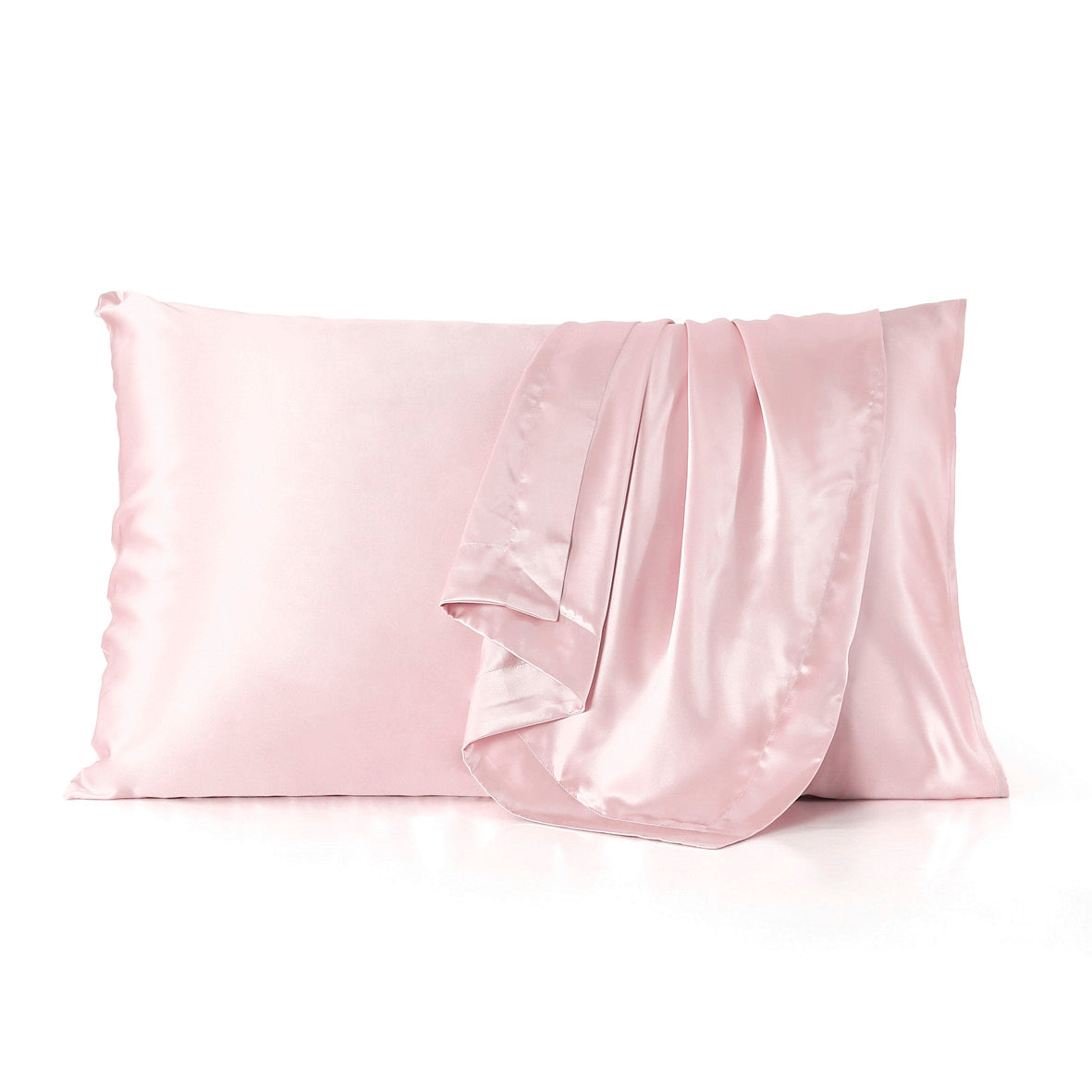 Pillowcase silk - Lunéia Light pink 50 x 70 cm