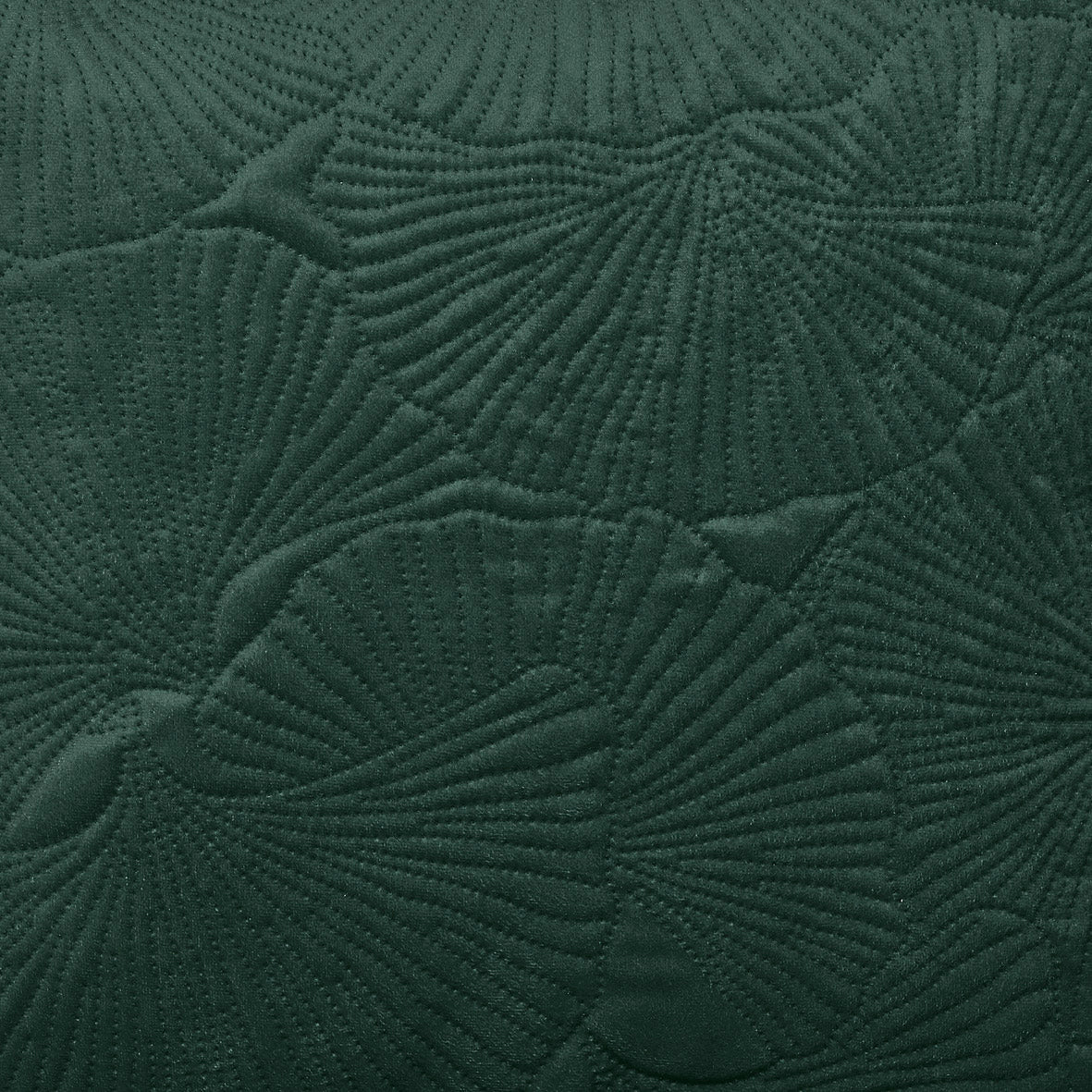 Cushion embossed flower Dark green - 45 x 45 cm
