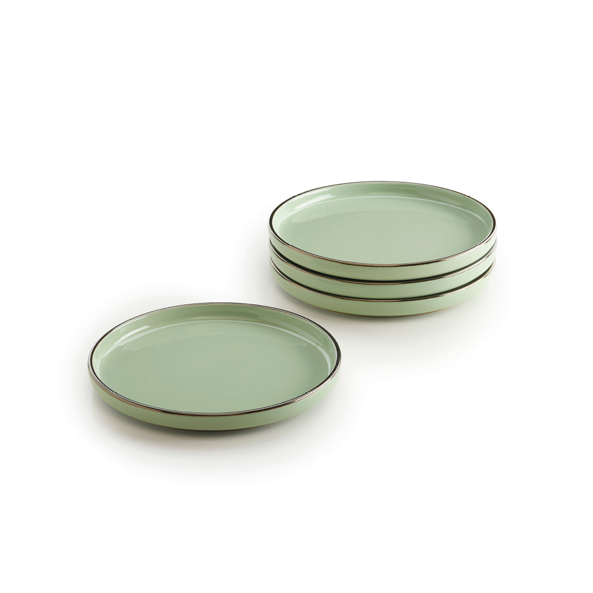 Lot de 8 assiettes a dessert K&G Lunéville, décor fleurs bleues Lot de 8 assiettes a dessert K&G Lunéville, décor fleurs bleues