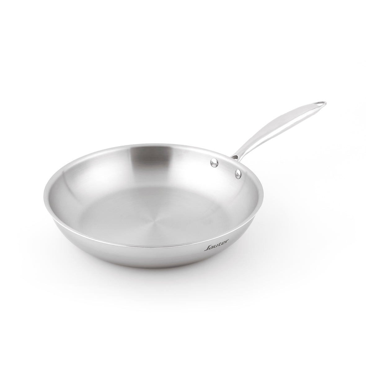 Set of 3 triply frypans - Silver