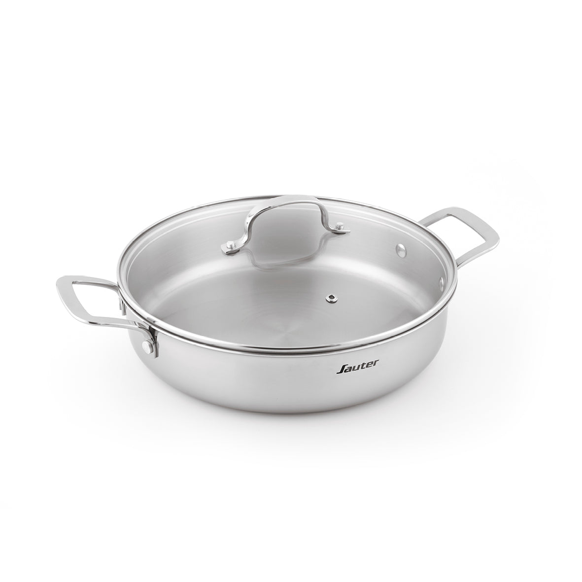 Triply skillet with lid - Silver
