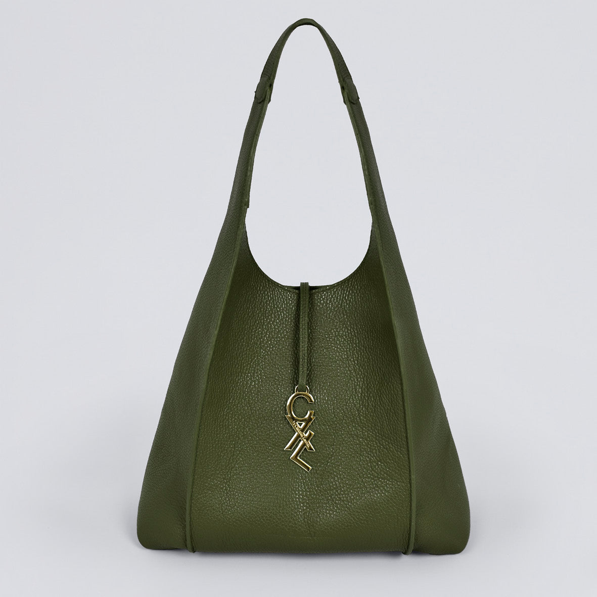 Leather handbag - Faidherbe Khaki