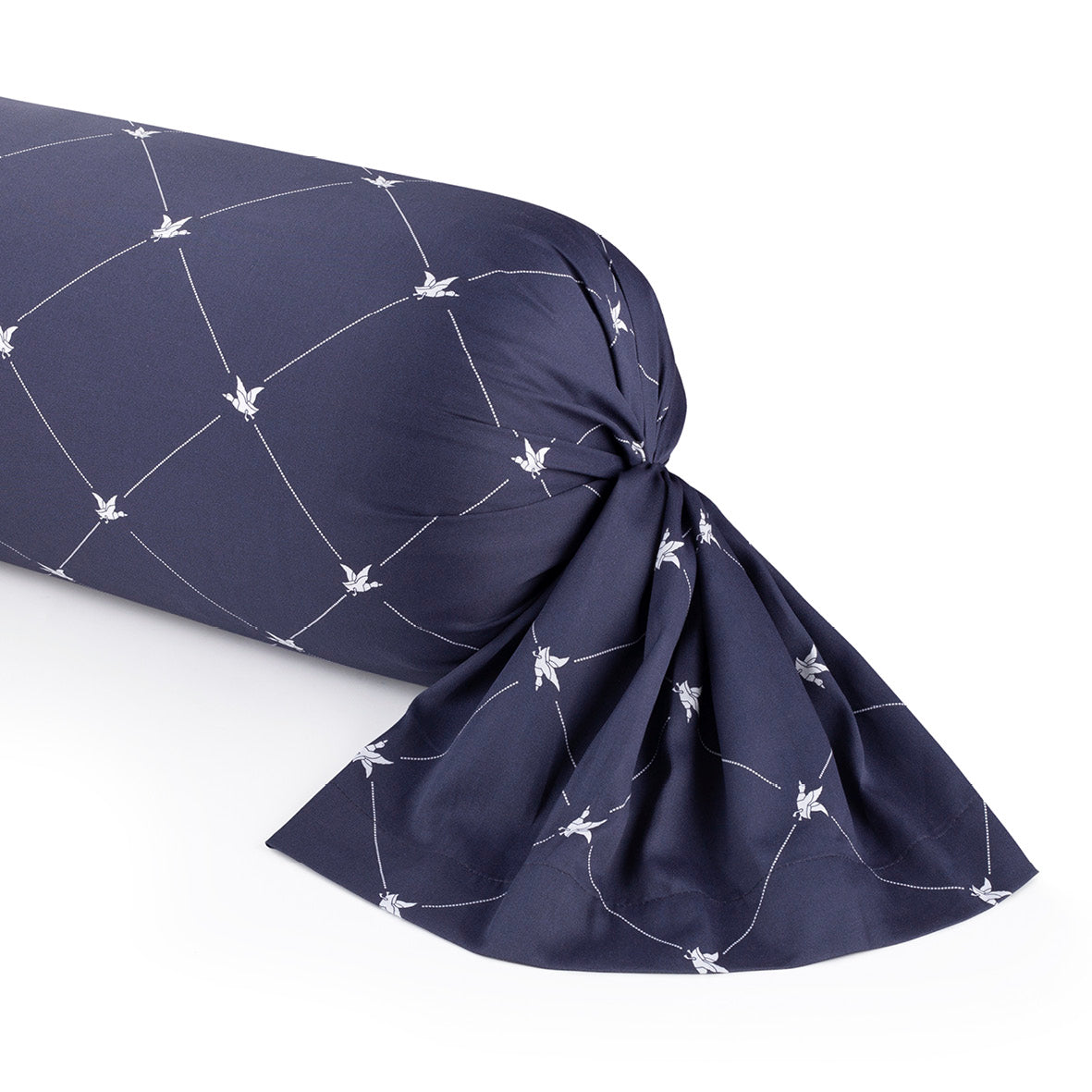 Pillowcase(s) cotton satin - Canards Evy Blue