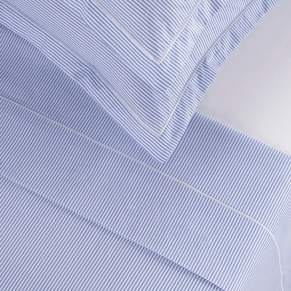 Sheet set cotton percal - Lyon Light blue