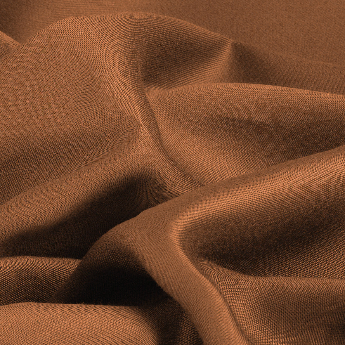 Drap plat satin de coton - Uni 1 baratta Marron 01