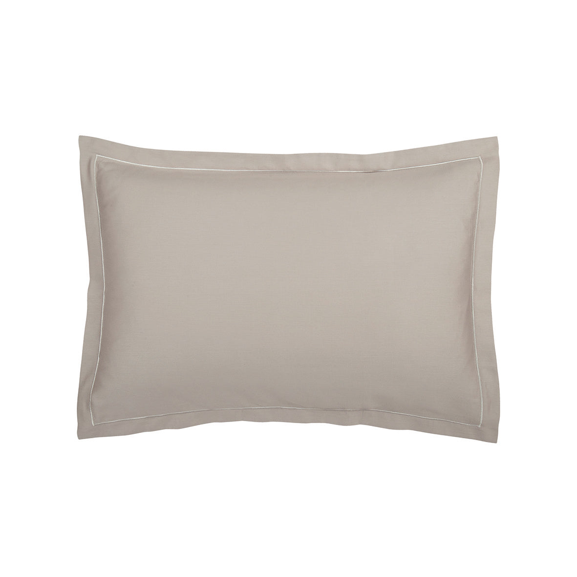Pillowcase cotton satin - Uni 1 baratta Taupe 01 2 x (50 x 70 cm)