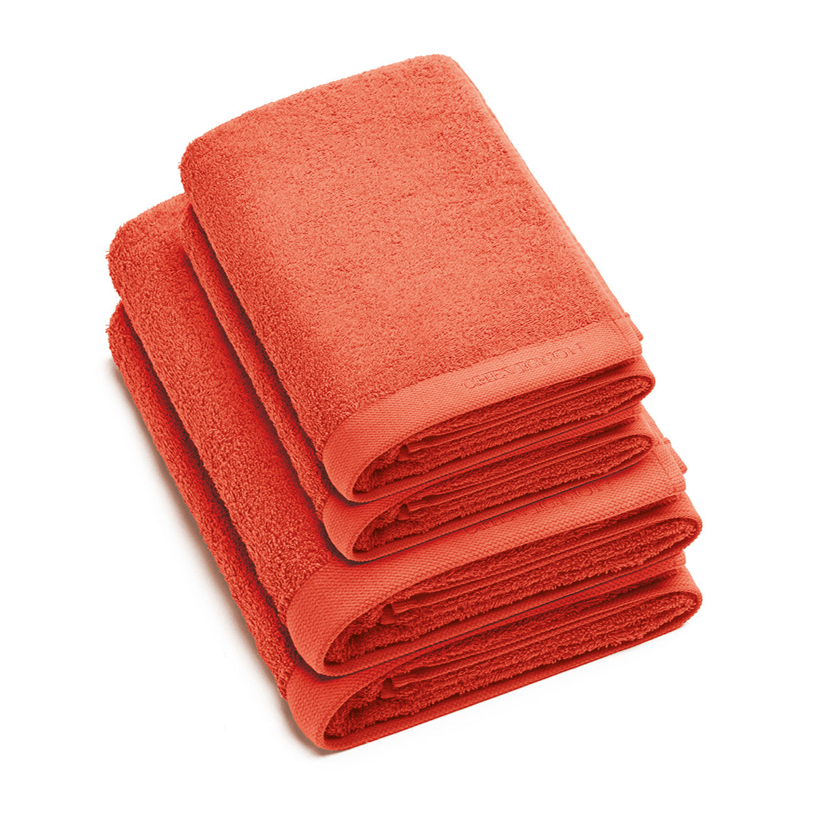 Serviette + drap de bain coton peigné LT - Lagon