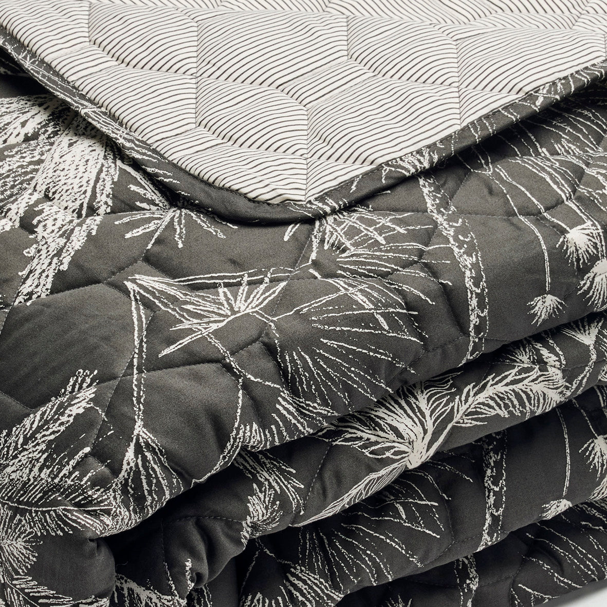 Couvre-lit satin de coton - Eden noir Noir - 220 x 250 cm