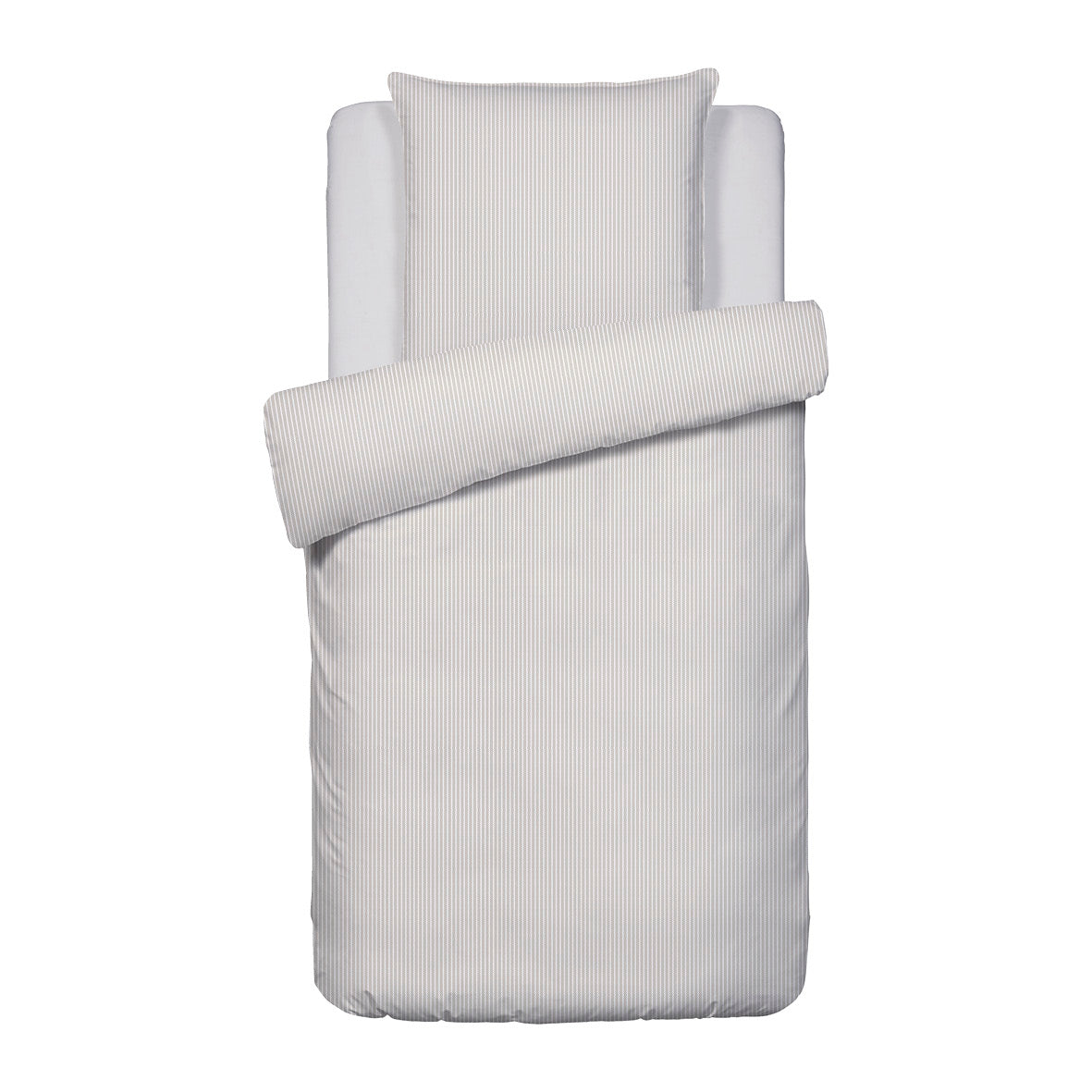 Duvet cover + pillowcase(s) cotton percale - Nantes Taupe