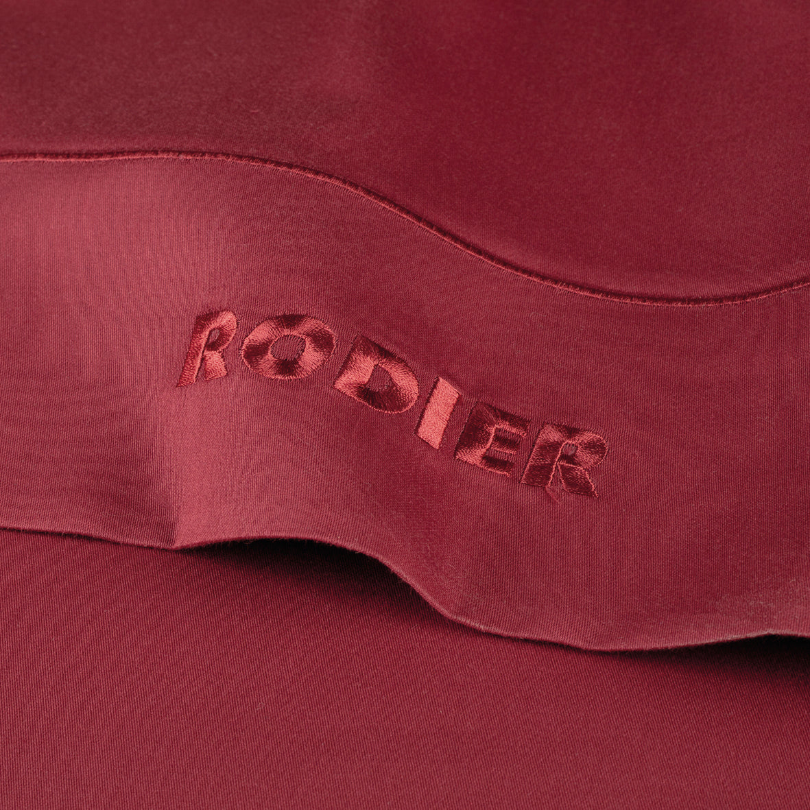 Flat sheet cotton satin - Uni 1 baratta Burgundy 01