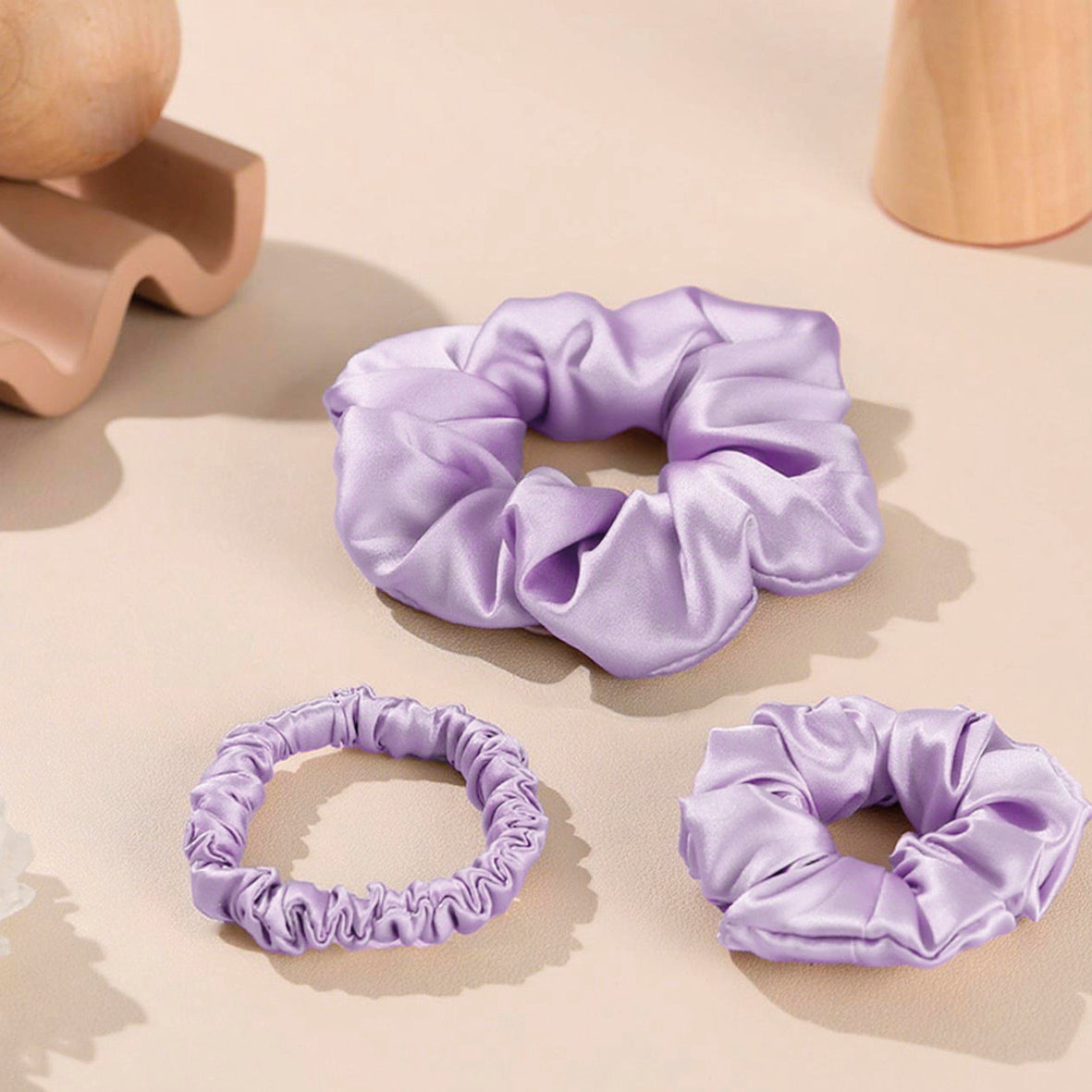 Skinny scrunchy silk - Néora Purple - D 6 cm