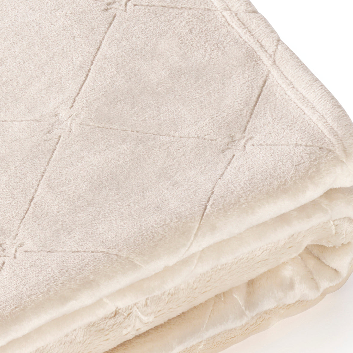 Maxi plaid Diamond Taupe - 220 x 250 cm