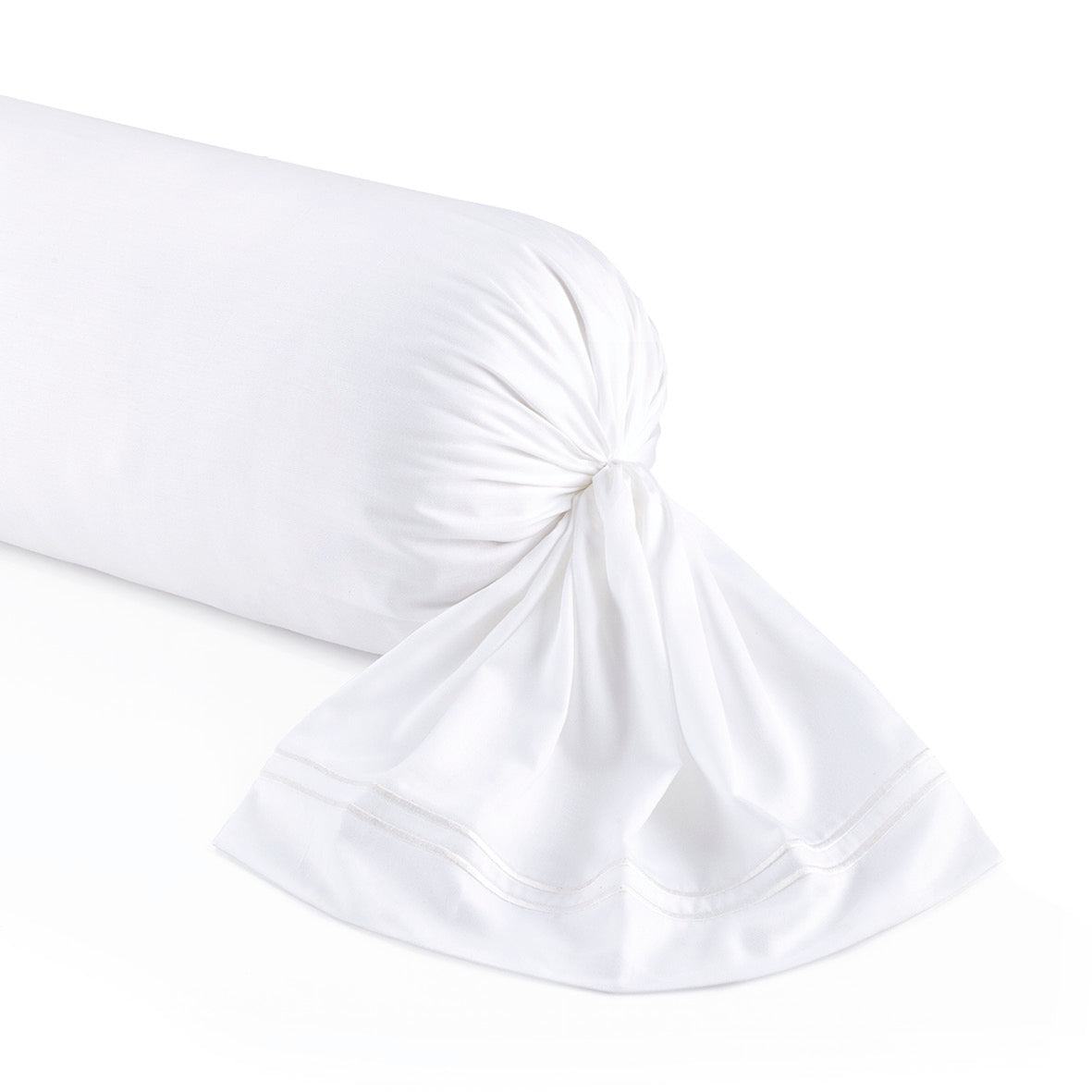 Taie d'oreiller satin de coton - Uni 1 baratta Blanc 01