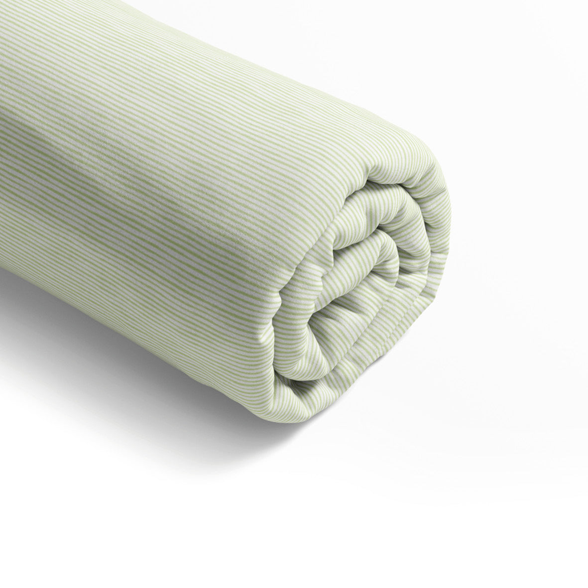 Fitted sheet cotton satin - Traits peints Green