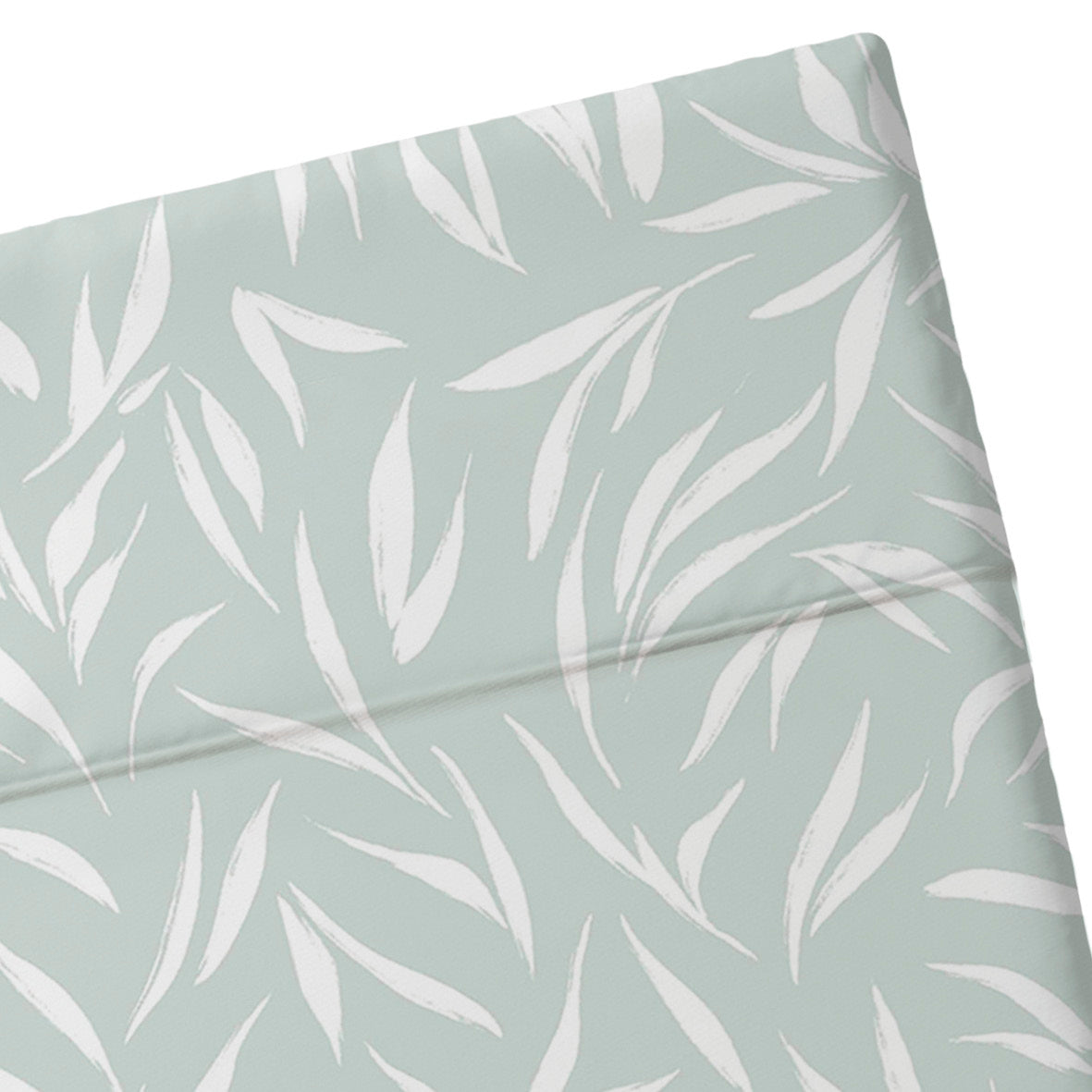 Flat sheet cotton satin - Olea europaea Green