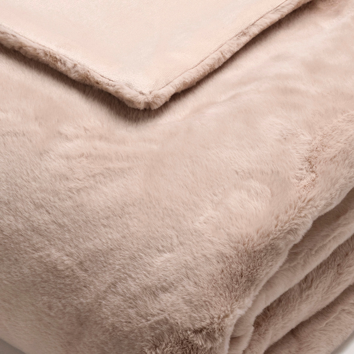 Plaid fake fur Beige - 130 x 180 cm