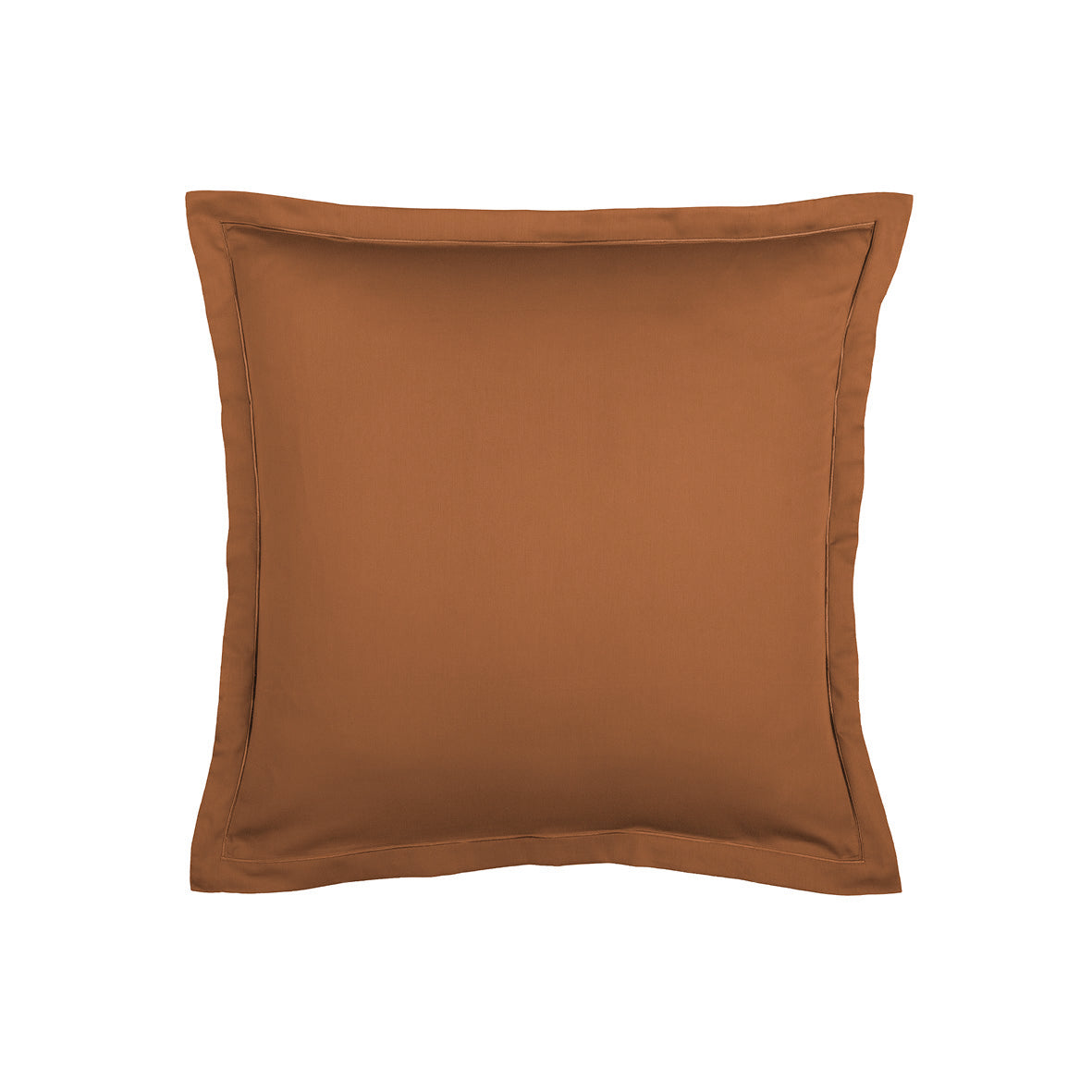 Taie(s) d'oreiller satin de coton - Uni 1 baratta Brun 01