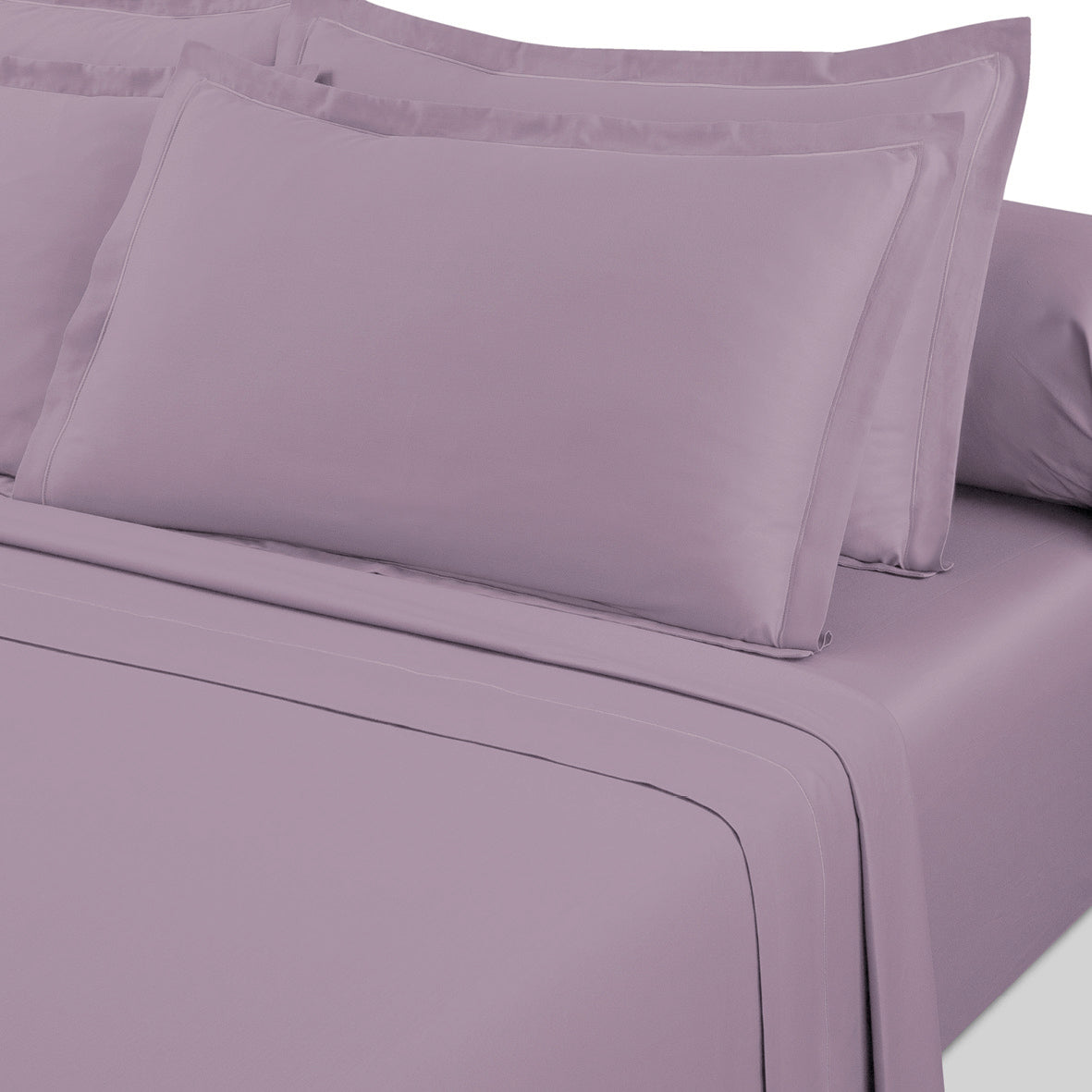Drap plat satin de coton - Uni 1 baratta Violet 01