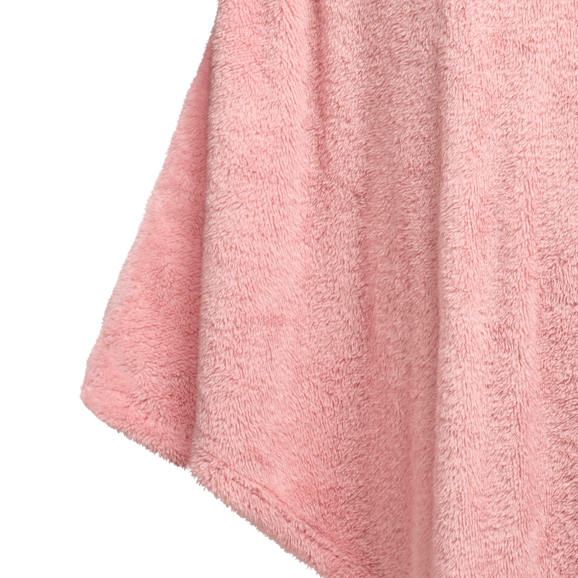 Poncho en polaire ultra doux et confortable - Rose clair