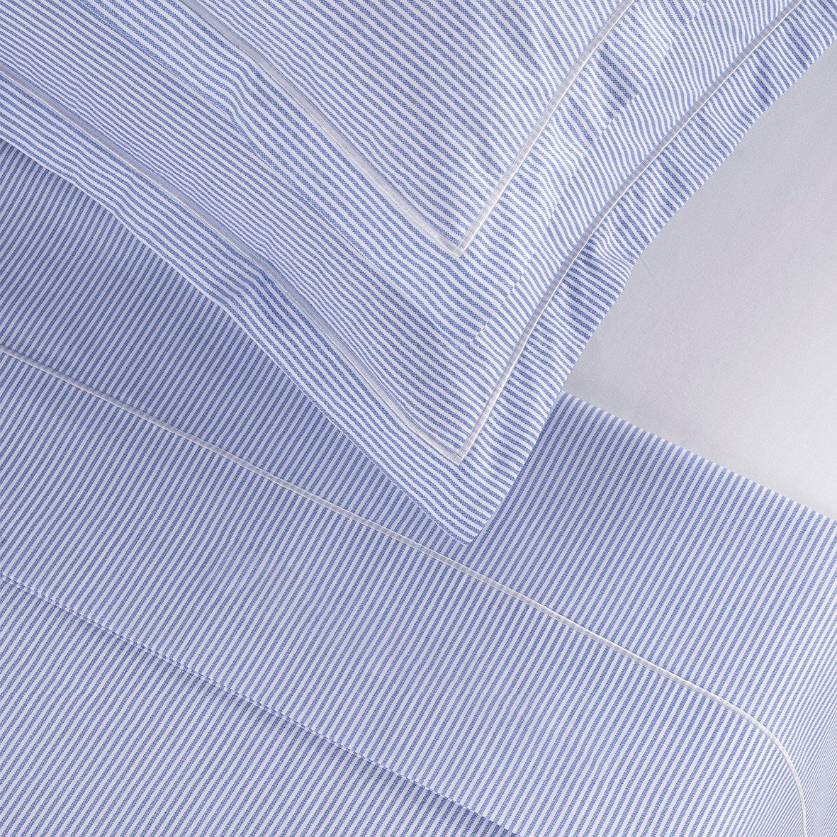 Sheet set cotton percal - Toulouse Light blue