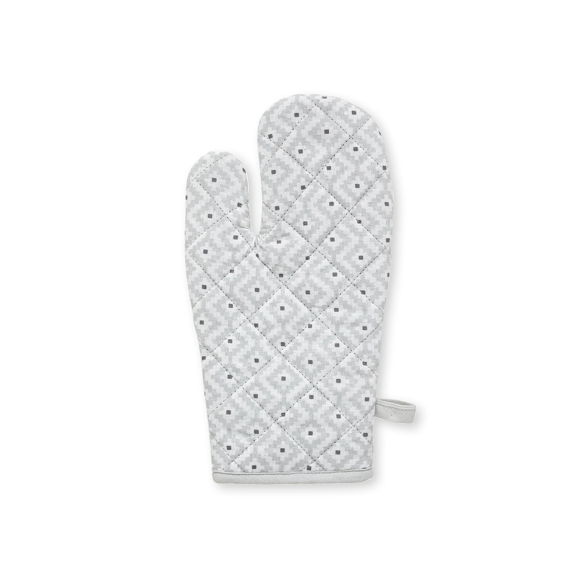 Set of oven mitt and pot holder Grey - 32 x 20 cm + 20 x 20 cm
