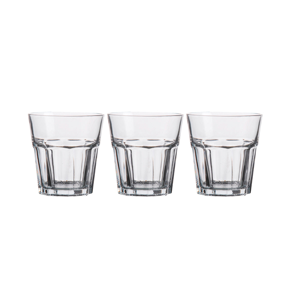 Set de 3 verres bas - Transparent