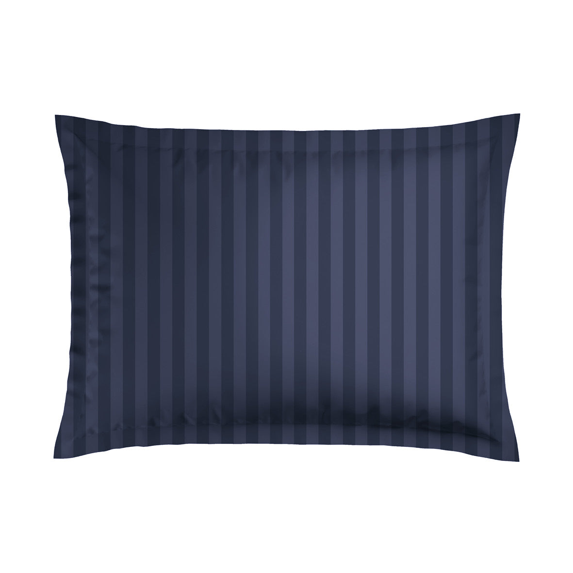 Pillowcase(s) cotton satin dobby stripe woven - Dark blue
