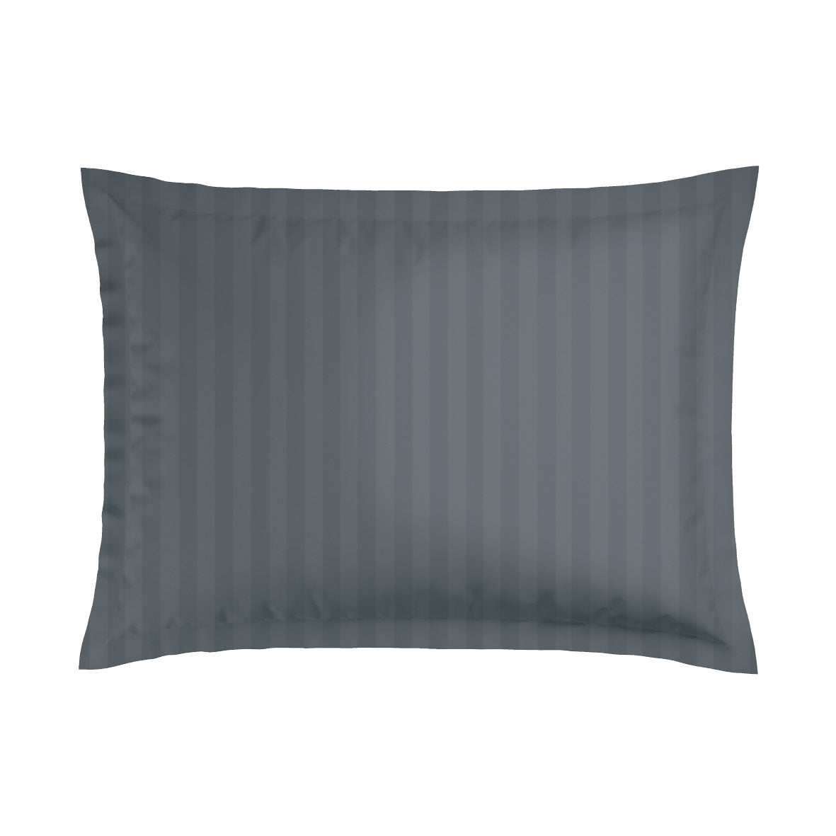 Pillowcase(s) cotton satin dobby stripe woven - Dark grey