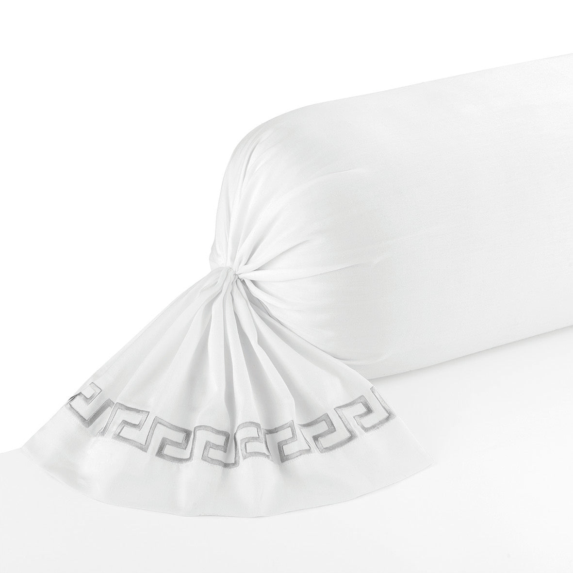 Pillowcase cotton satin - Lune impériale Grey / White