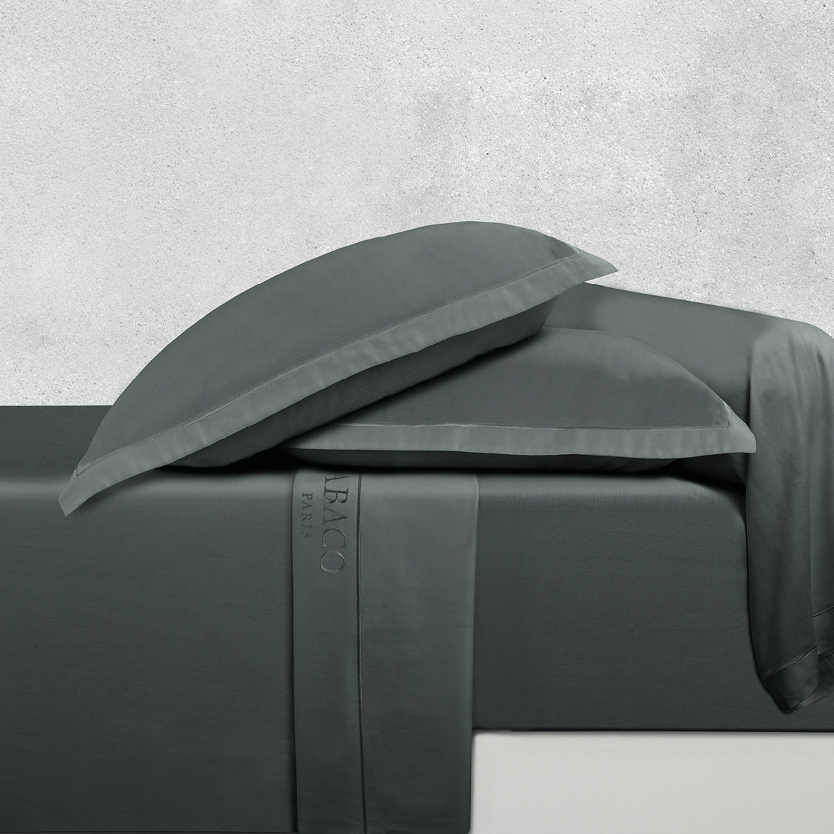 Sheet set cotton satin - Uni 1 baratta Grey 02