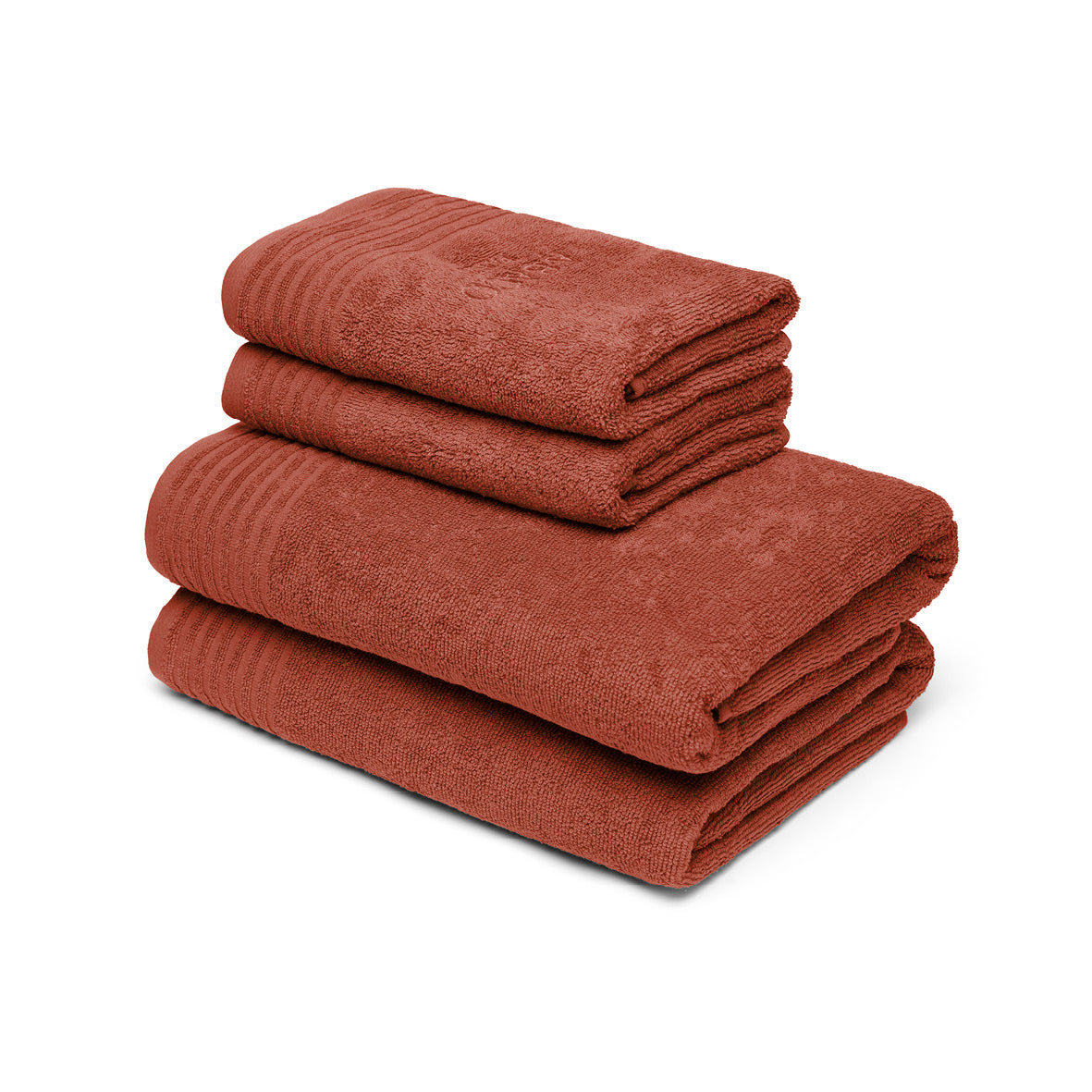 Hand towel + bath towel combed cotton LT - Ecume - 2 x (50 x 100 cm) + 2 x (70 x 140 cm)