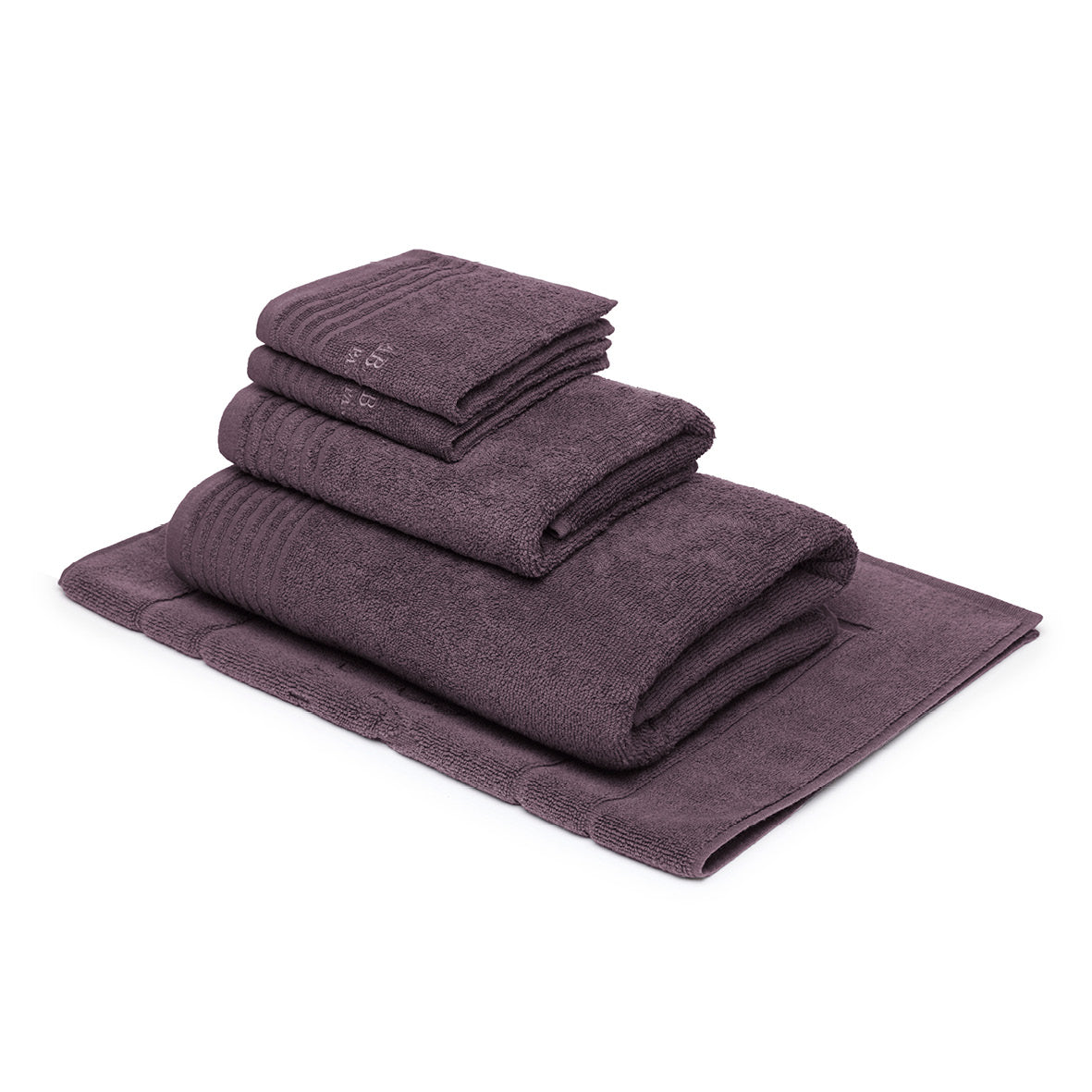 Complete bath linen set combed cotton LT - Ecume - 5 pieces